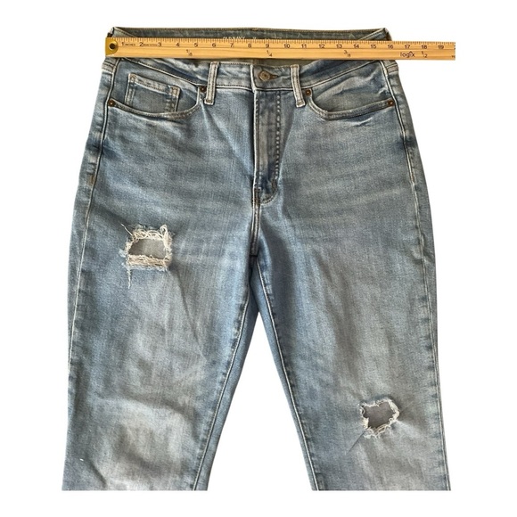 👖 Old Navy Distressed Slim Straight Jeans – Women’s Size 12 - Picture 4 of 7